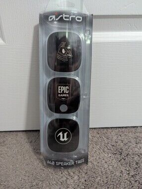 Astr A40 Speaker Tags in Black with Epic Games & Logos